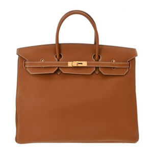 HERMES Birkin 40 Gold □J Stamp (circa 2006) Men's/Women's Togo Handbag AB Ran...